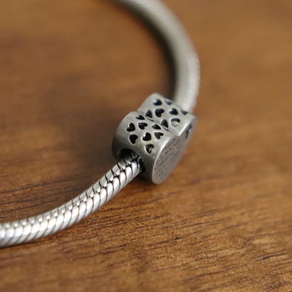 Heart Shape Religious Bracelet Charm - Fits Pandora - Picture 4 of 7